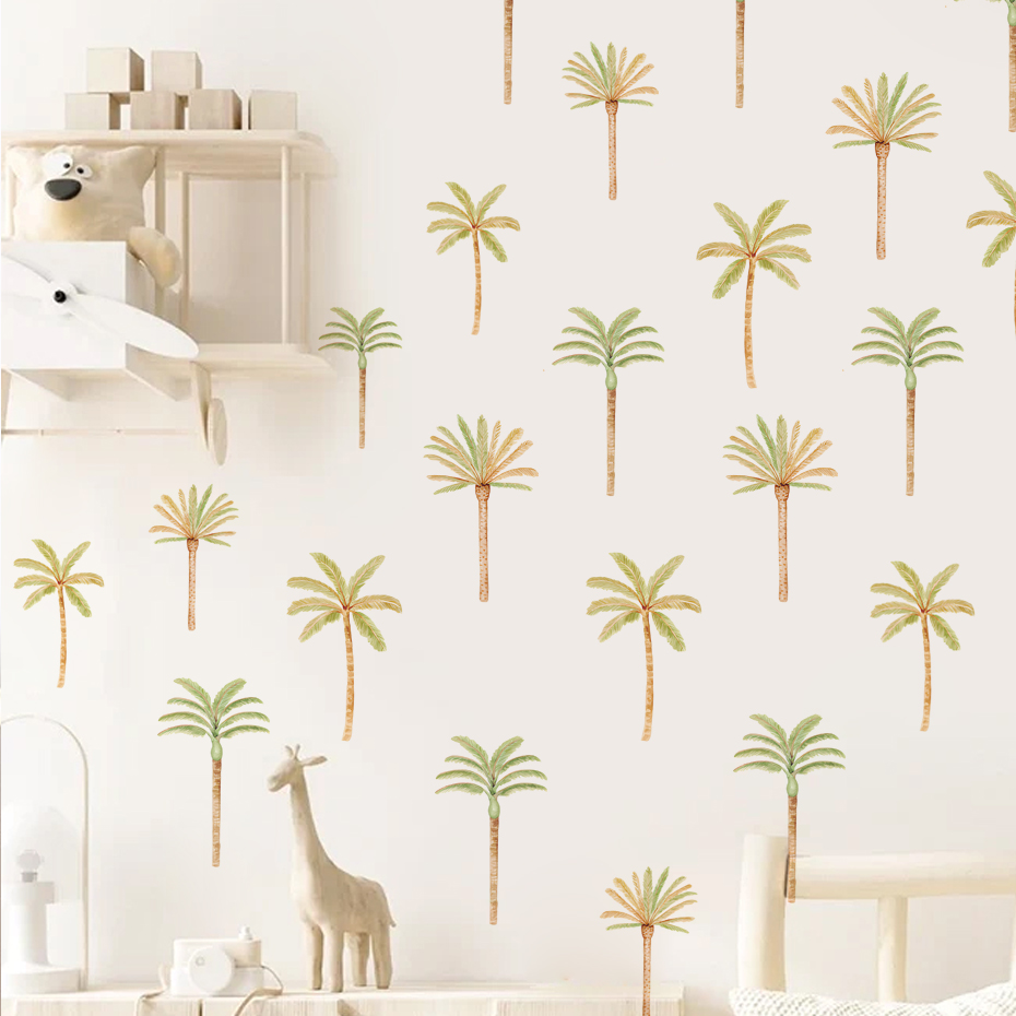 Baby Nursery Decor Ideas - Boho coqueiro palmeira adesivo de parede