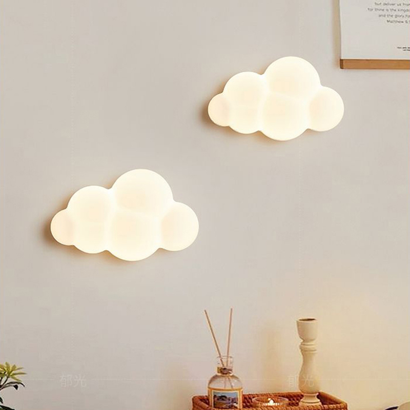 Baby Nursery Lamp - Nuvem branca lâmpadas de parede para