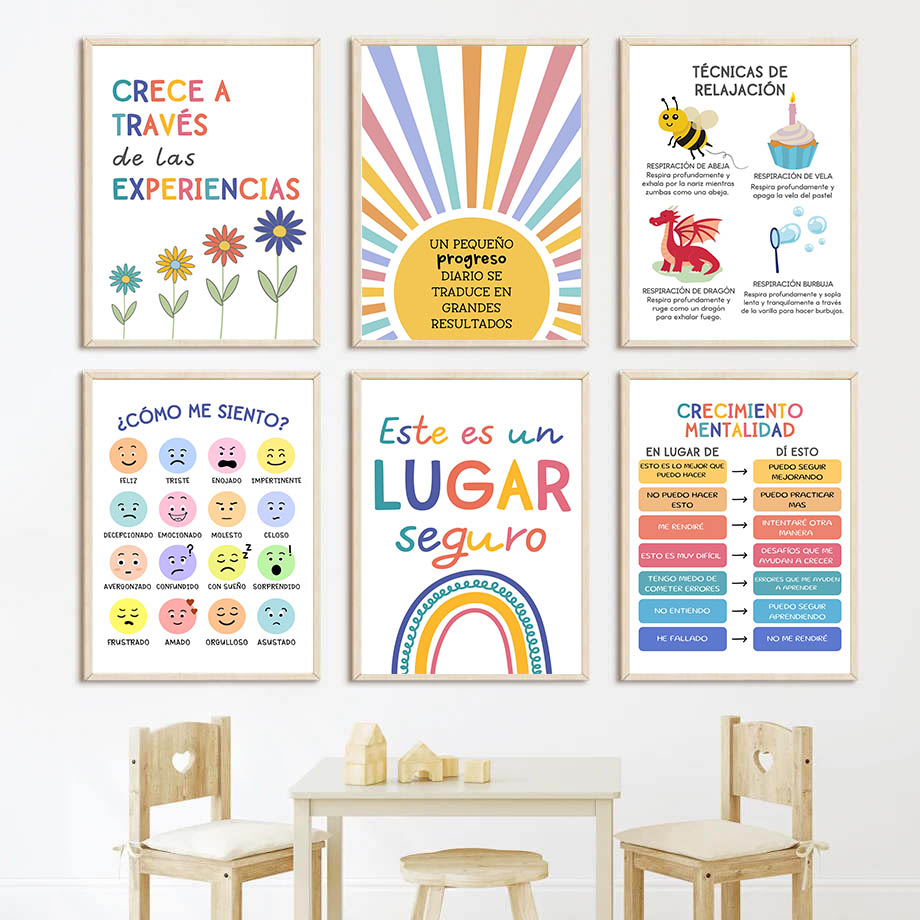 Baby Nursery In Spanish - Motto Educacional Espanhol, Arte de Parede