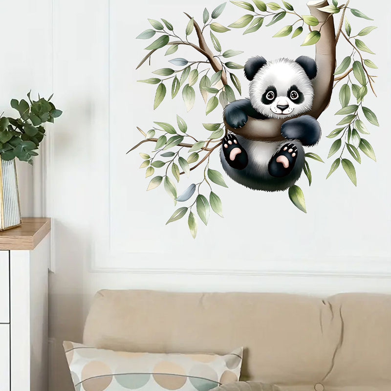 Baby Nursery Tree - Pôster de animal fofo bebê panda