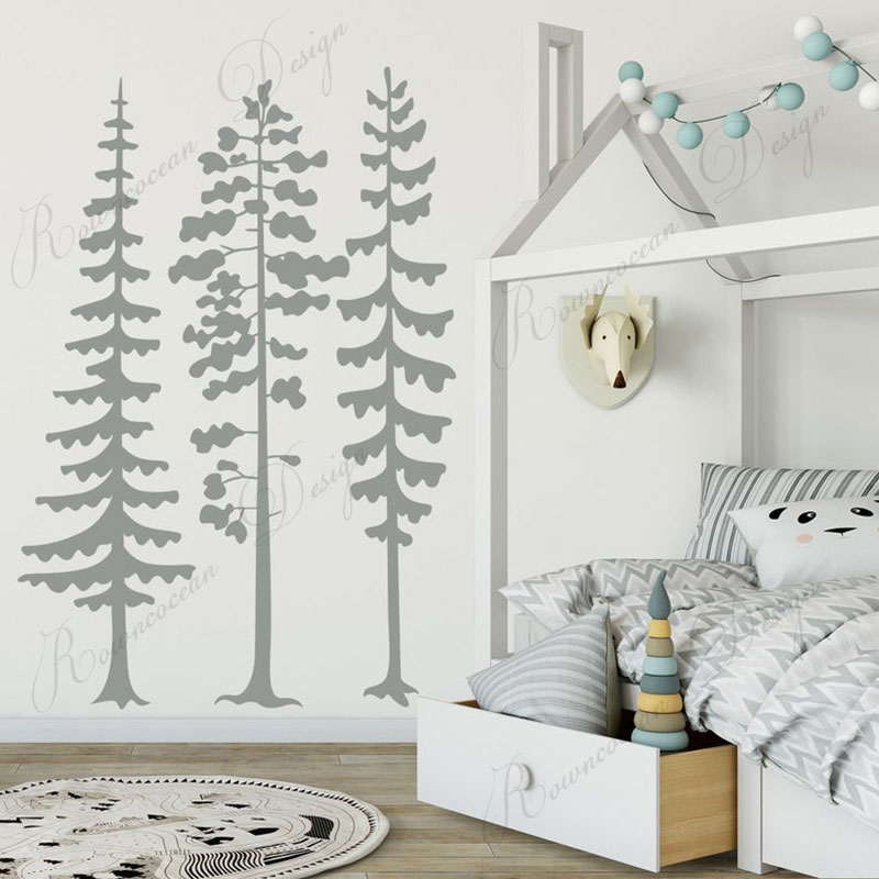 Baby Nursery Tree - Adesivo de Parede Minimalista de Árvore