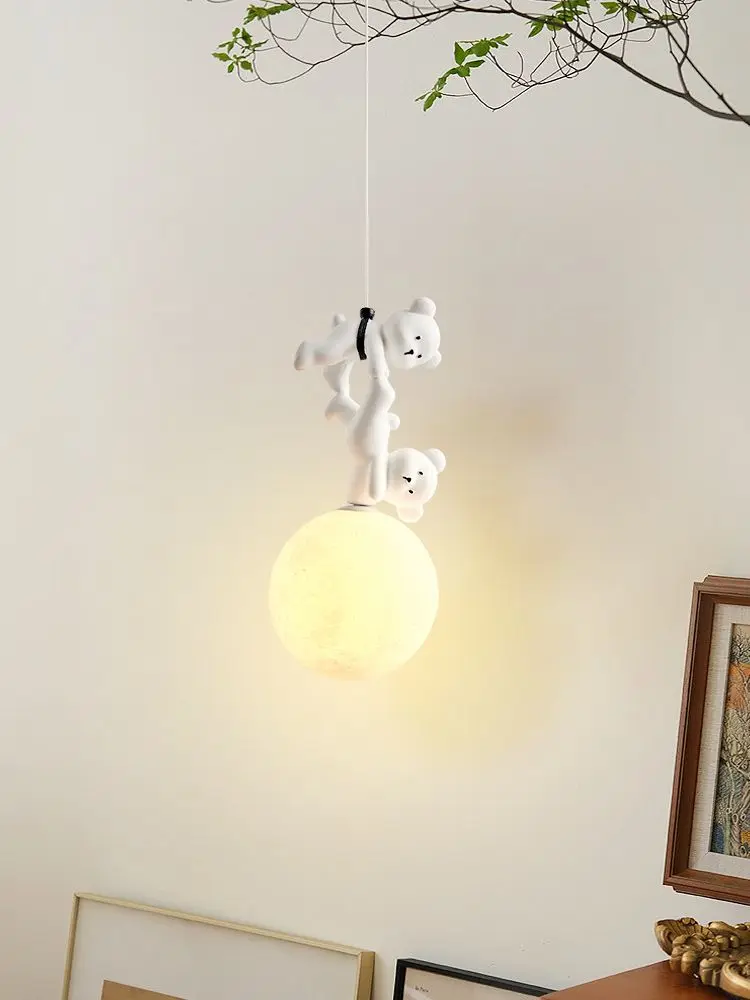 Baby Nursery Lamp - Luminária de Urso em Resina para