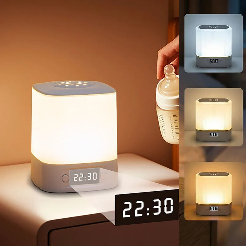 Baby Nursery Lamp - Luminária Noturna LED para Cabeceira, Controle
