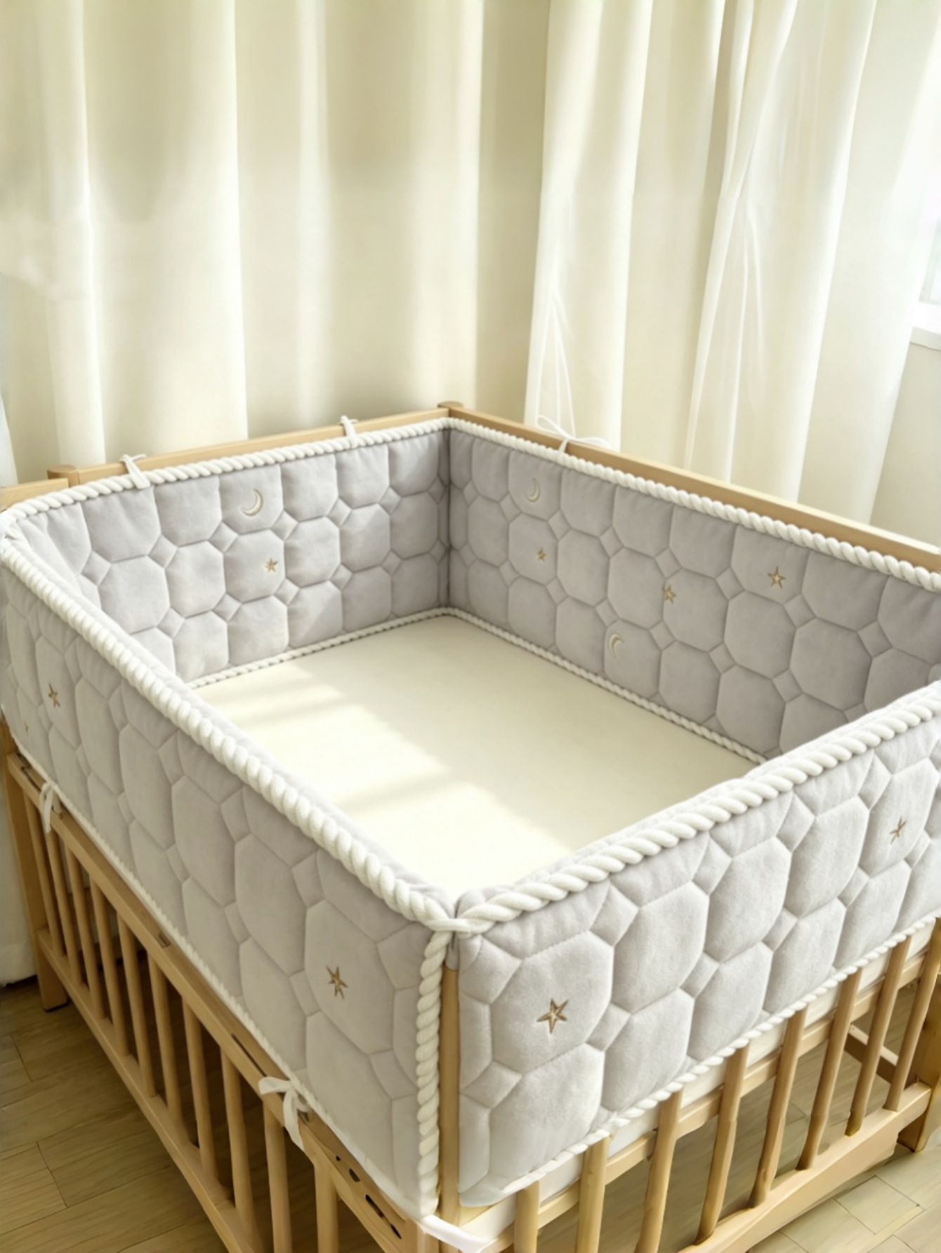 Baby Nursery Glider - Protetor de Berço Anticolisão para Bebês,
