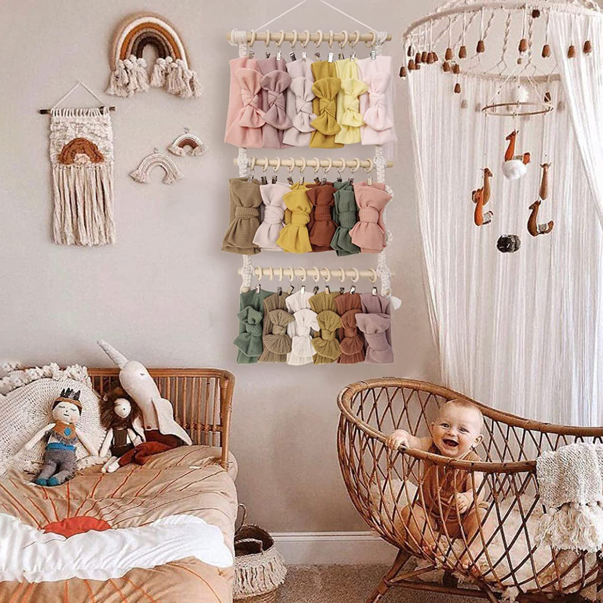 Macrame parede pendurado boho  - Baby Nursery Decor Ideas avaliação e preço