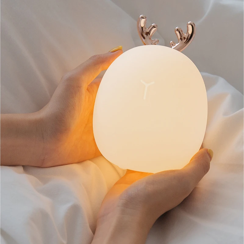 Silicone recarregável LED Nigh - Baby Nursery Lamp avaliação e preço