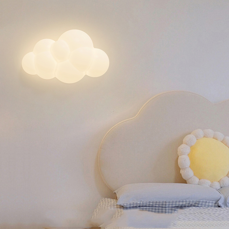 Nuvem branca lâmpadas de pared - Baby Nursery Lamp avaliação e preço