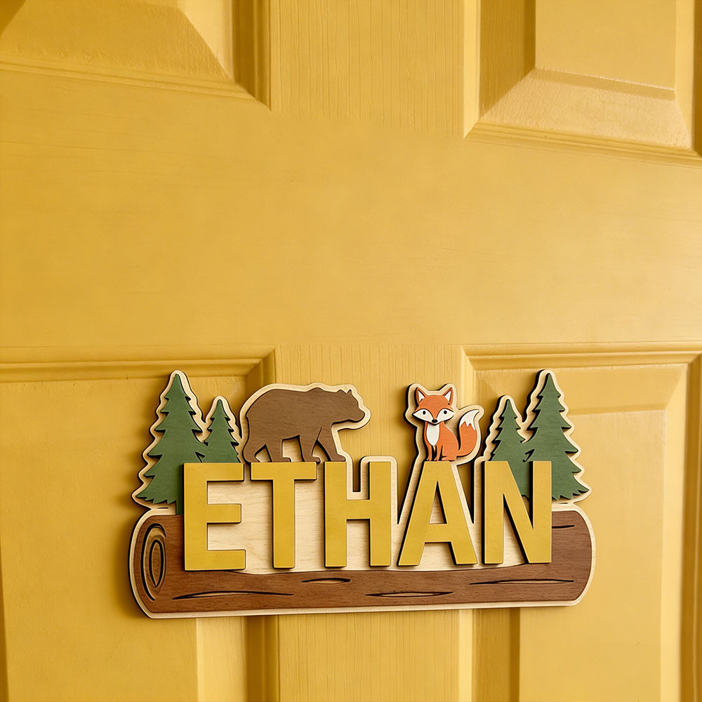 Placa de Madeira Personalizada - Baby Nursery In avaliação e preço