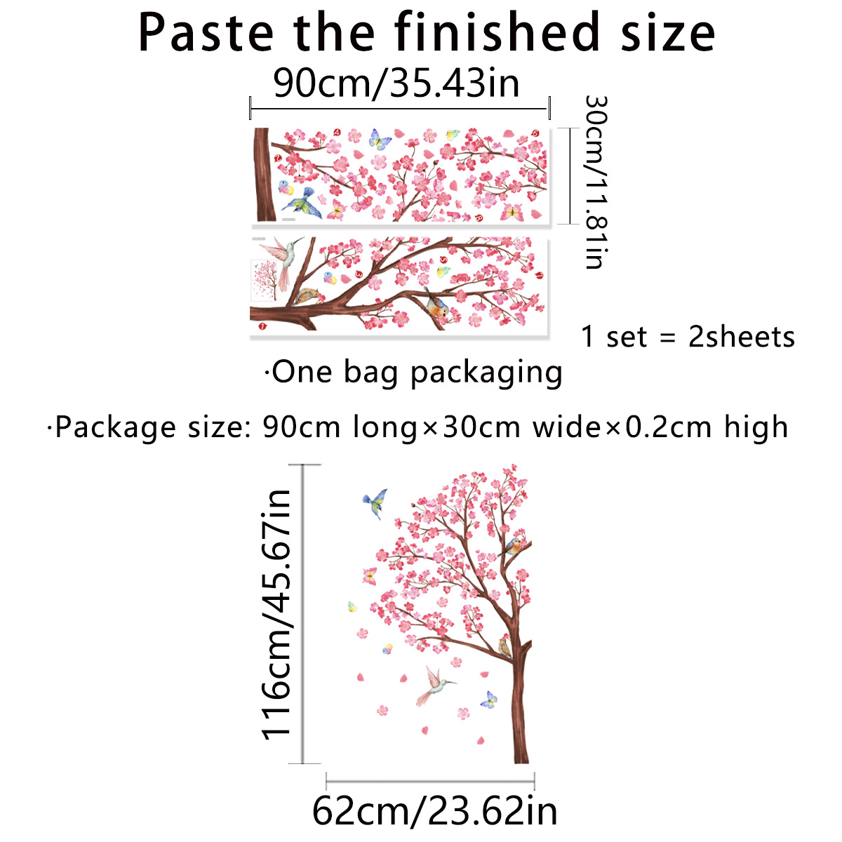Aquarela pássaro flor adesivos - Baby Nursery Decor Ideas avaliação e preço