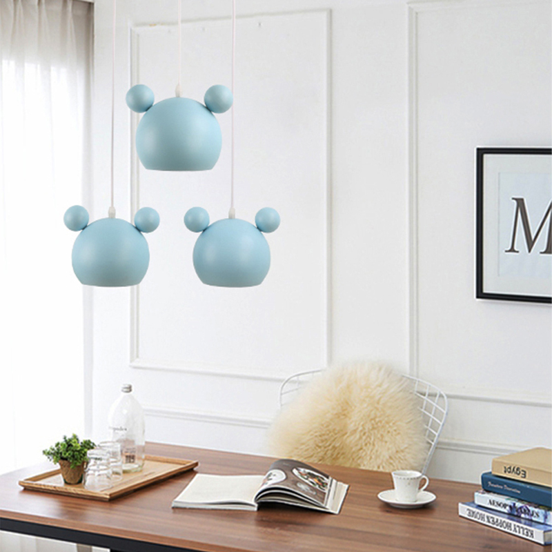 Moderno mickey luzes pingente  - Baby Nursery Lamp avaliação e preço