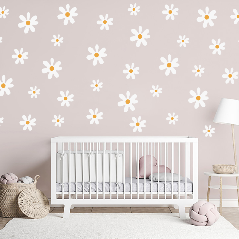 Boho Daisy Flores Adesivos De  - Baby Nursery Diy avaliação e preço