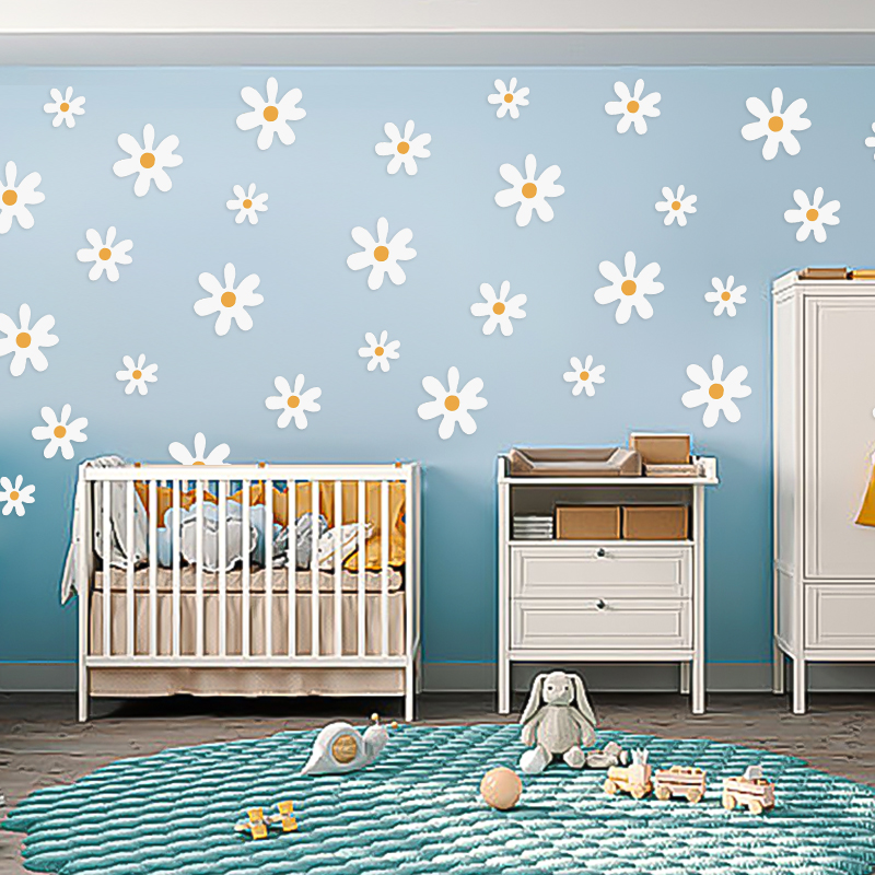 Boho Daisy Flores Adesivos De  - Baby Nursery Diy avaliação e preço