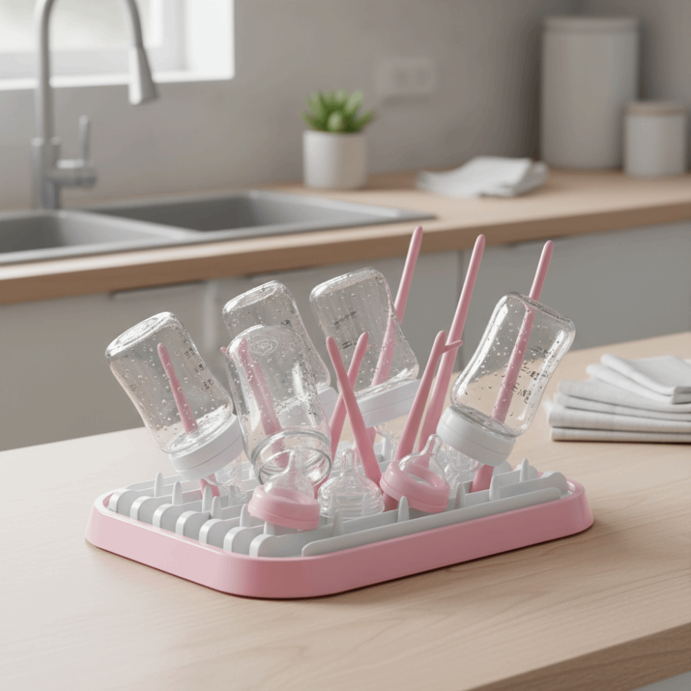 Rack de secagem de garrafa de  - Baby Nursery Storage avaliação e preço