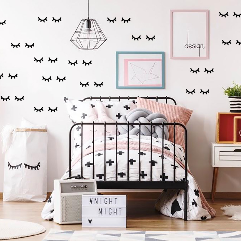 Adesivos de parede de cílios p - Baby Nursery Decor Ideas avaliação e preço